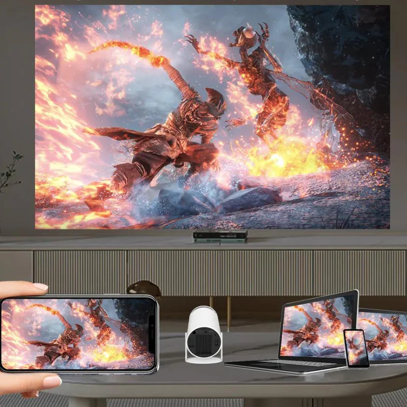 Mini Proyector 4K Ultra HD + Barra de Sonido Bluetooth