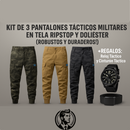 Kit 3 Pantalones Tácticos + 2 Regalos [Reloj Táctico + Cinturón Táctico]